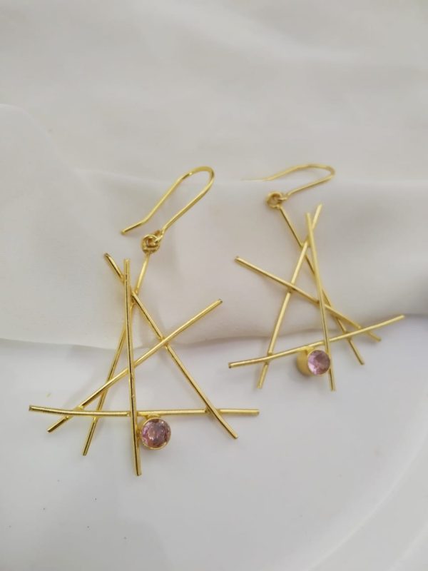 Gold Axis Handmade Gold Tone earrings