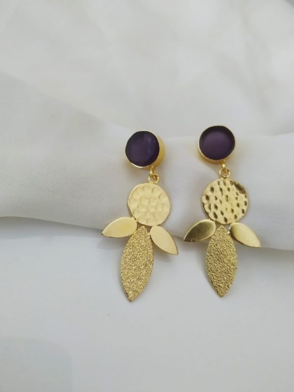 Gleaming Semi-precious Stone Handmade earrings